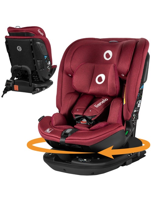 Seggiolino auto LIONELO Bastiaan RWF i-Size 40-150 cm - Base girevole a 360° - ISOFIX - Gruppo 0/1/2 - Kiabi