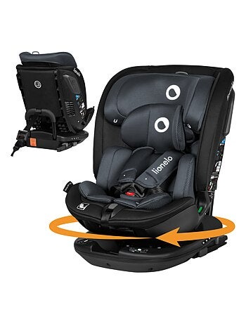 Seggiolino auto LIONELO Bastiaan RWF i-Size 40-150 cm - Base girevole a 360° - ISOFIX - Gruppo 0/1/2