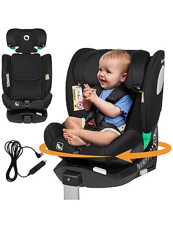 Seggiolino auto LIONELO Braam Air i-Size 360° - 40-150 cm - ISOFIX - Ventilatore integrato - Gruppo