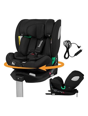 Seggiolino auto LIONELO Braam Air i-Size 360° - 40-150 cm - ISOFIX - Ventilatore integrato - Gruppo