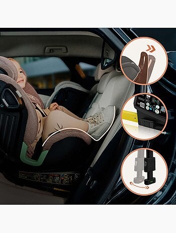 Seggiolino auto LIONELO Harmony i-Size 360° - ISOFIX - 60% bambù - 40-150 cm - Gruppo 0+/1/2/3