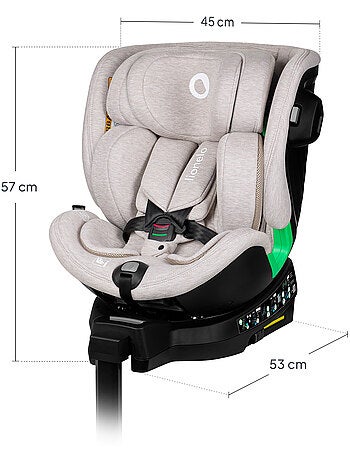 Seggiolino auto LIONELO Harmony i-Size 360° - ISOFIX - 60% bambù - 40-150 cm - Gruppo 0+/1/2/3