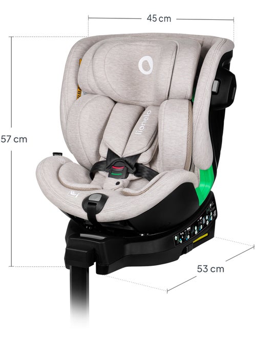 Seggiolino auto LIONELO Harmony i-Size 360° - ISOFIX - 60% bambù - 40-150 cm - Gruppo 0+/1/2/3 - Kiabi