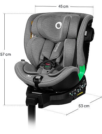 Seggiolino auto LIONELO Harmony i-Size 360° - ISOFIX - 60% bambù - 40-150 cm - Gruppo 0+/1/2/3