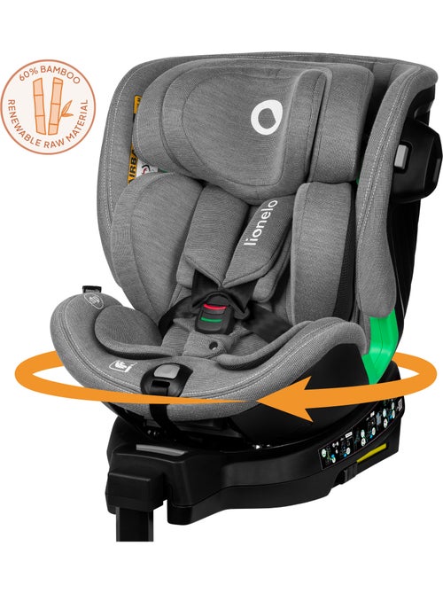 Seggiolino auto LIONELO Harmony i-Size 360° - ISOFIX - 60% bambù - 40-150 cm - Gruppo 0+/1/2/3 - Kiabi
