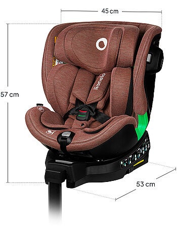 Seggiolino auto LIONELO Harmony i-Size 360° - ISOFIX - 60% bambù - 40-150 cm - Gruppo 0+/1/2/3