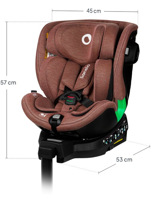 Seggiolino auto LIONELO Harmony i-Size 360° - ISOFIX - 60% bambù - 40-150 cm - Gruppo 0+/1/2/3 - Kiabi