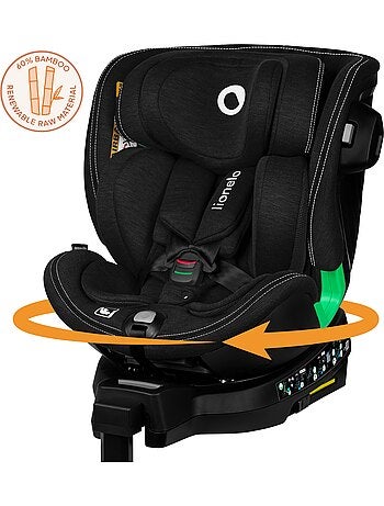 Seggiolino auto LIONELO Harmony i-Size 360° - ISOFIX - 60% bambù - 40-150 cm - Gruppo 0+/1/2/3
