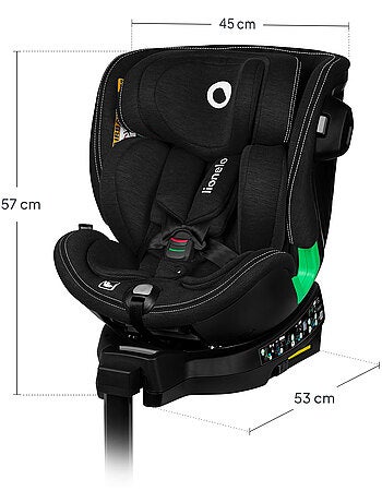 Seggiolino auto LIONELO Harmony i-Size 360° - ISOFIX - 60% bambù - 40-150 cm - Gruppo 0+/1/2/3