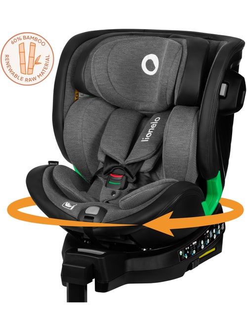 Seggiolino auto LIONELO Harmony i-Size 360° - ISOFIX - 60% bambù - 40-150 cm - Gruppo 0+/1/2/3 - Kiabi