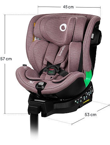 Seggiolino auto LIONELO Harmony i-Size 360° - ISOFIX - 60% bambù - 40-150 cm - Gruppo 0+/1/2/3