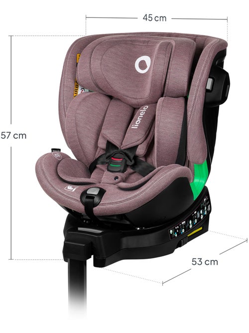 Seggiolino auto LIONELO Harmony i-Size 360° - ISOFIX - 60% bambù - 40-150 cm - Gruppo 0+/1/2/3 - Kiabi