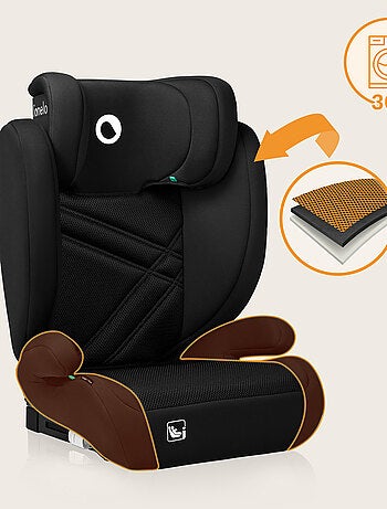 Seggiolino auto LIONELO Hugo i-Size 100-150 cm - ISOFIX - Gruppo 2/3 - Poggiatesta in memory foam