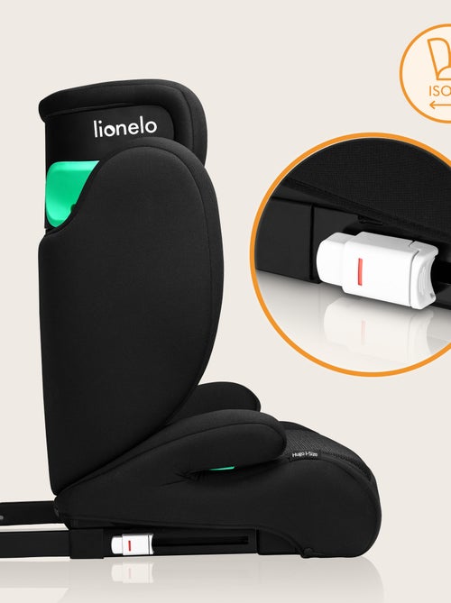 Seggiolino auto LIONELO Hugo i-Size 100-150 cm - ISOFIX - Gruppo 2/3 - Poggiatesta in memory foam - Kiabi