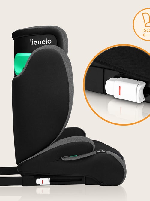 Seggiolino auto LIONELO Hugo i-Size 100-150 cm - ISOFIX - Gruppo 2/3 - Poggiatesta in memory foam - Kiabi