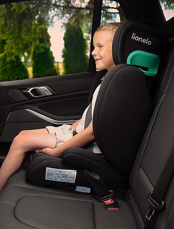 Seggiolino auto LIONELO Hugo i-Size 100-150 cm - ISOFIX - Gruppo 2/3 - Poggiatesta in memory foam