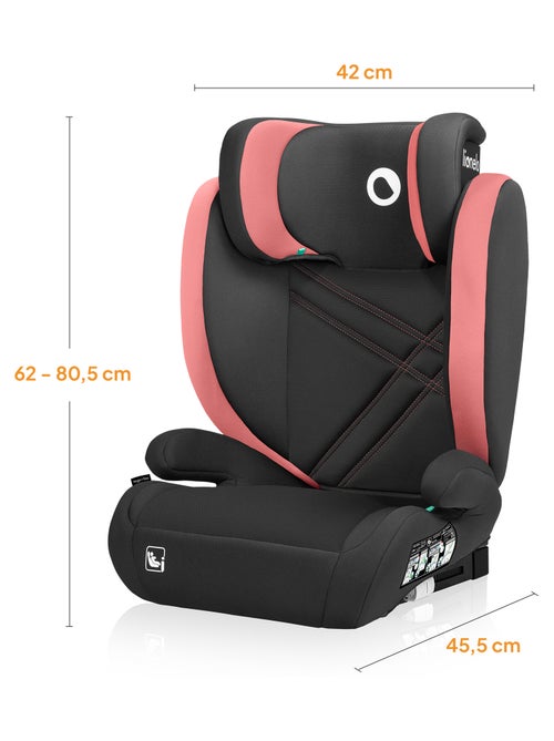 Seggiolino auto LIONELO Hugo i-Size 100-150 cm - ISOFIX - Gruppo 2/3 - Poggiatesta in memory foam - Kiabi