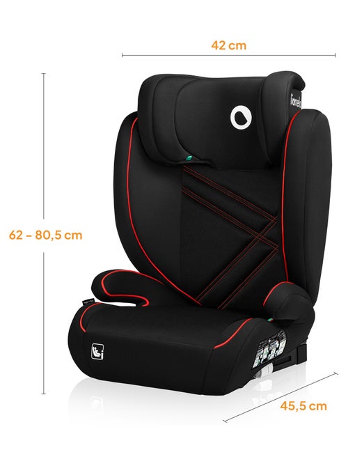 Seggiolino auto LIONELO Hugo i-Size 100-150 cm - ISOFIX - Gruppo 2/3 - Poggiatesta in memory foam - Kiabi
