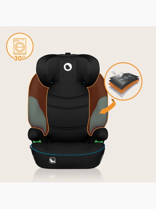 Seggiolino auto LIONELO Lars i-Size 100-150 cm - Seduta larga - Gruppo 2/3 - Rivestimento sfoderabil - Kiabi