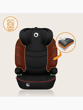 Seggiolino auto LIONELO Lars i-Size 100-150 cm - Seduta larga - Gruppo 2/3 - Rivestimento sfoderabil