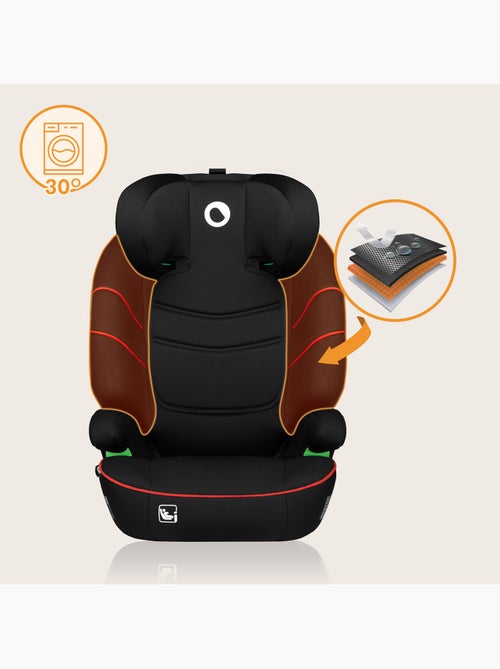 Seggiolino auto LIONELO Lars i-Size 100-150 cm - Seduta larga - Gruppo 2/3 - Rivestimento sfoderabil - Kiabi