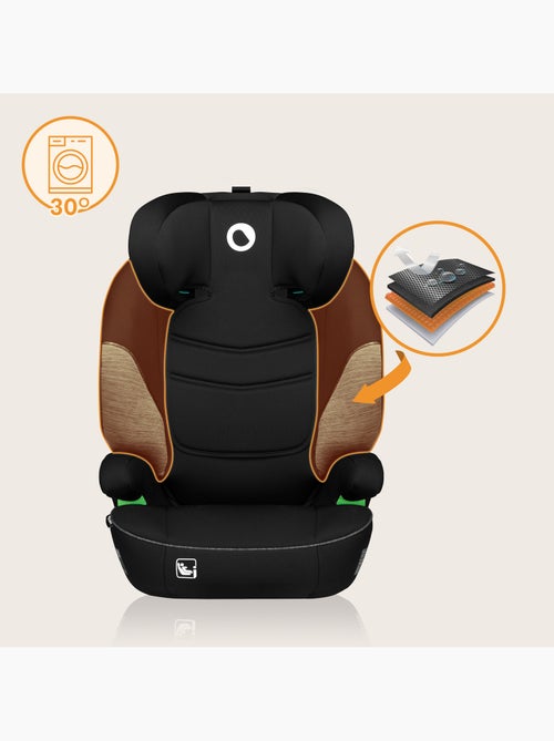 Seggiolino auto LIONELO Lars i-Size 100-150 cm - Seduta larga - Gruppo 2/3 - Rivestimento sfoderabil - Kiabi