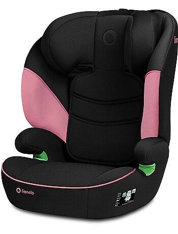 Seggiolino auto LIONELO Lars i-Size 100-150 cm - Seduta larga - Gruppo 2/3 - Rivestimento sfoderabil