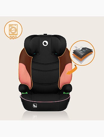 Seggiolino auto LIONELO Lars i-Size 100-150 cm - Seduta larga - Gruppo 2/3 - Rivestimento sfoderabil