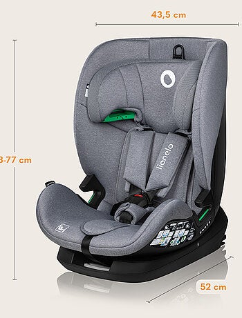 Seggiolino auto LIONELO Lavender i-Size 76-150 cm - ISOFIX - Ventilazione - Gruppo 1/2/3