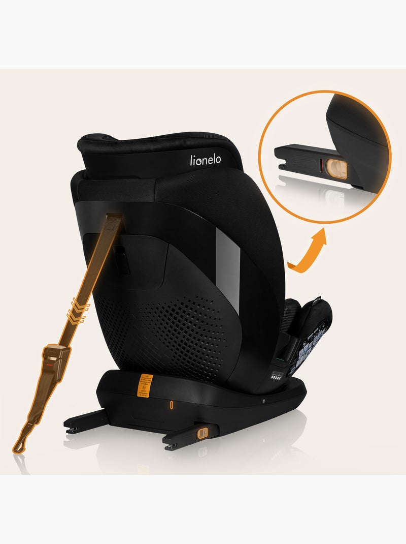 Seggiolino auto LIONELO Lavender i-Size 76-150 cm - ISOFIX - Ventilazione - Gruppo 1/2/3 Nero - Kiabi