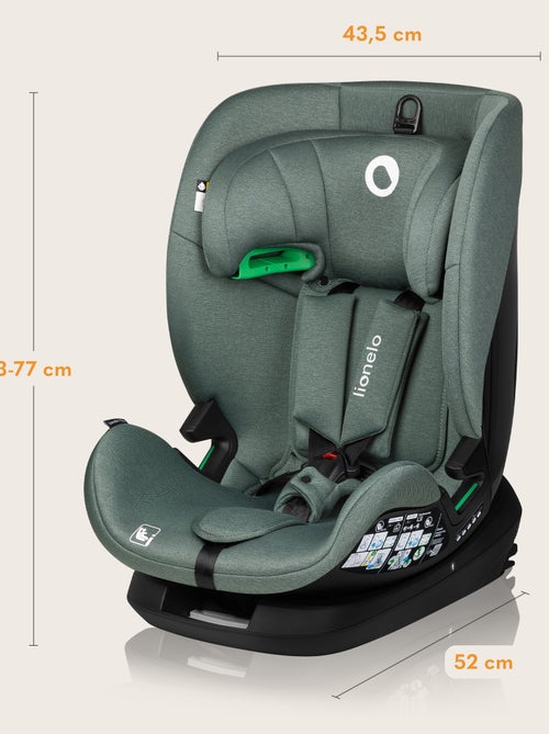 Seggiolino auto LIONELO Lavender i-Size 76-150 cm - ISOFIX - Ventilazione - Gruppo 1/2/3 - Kiabi