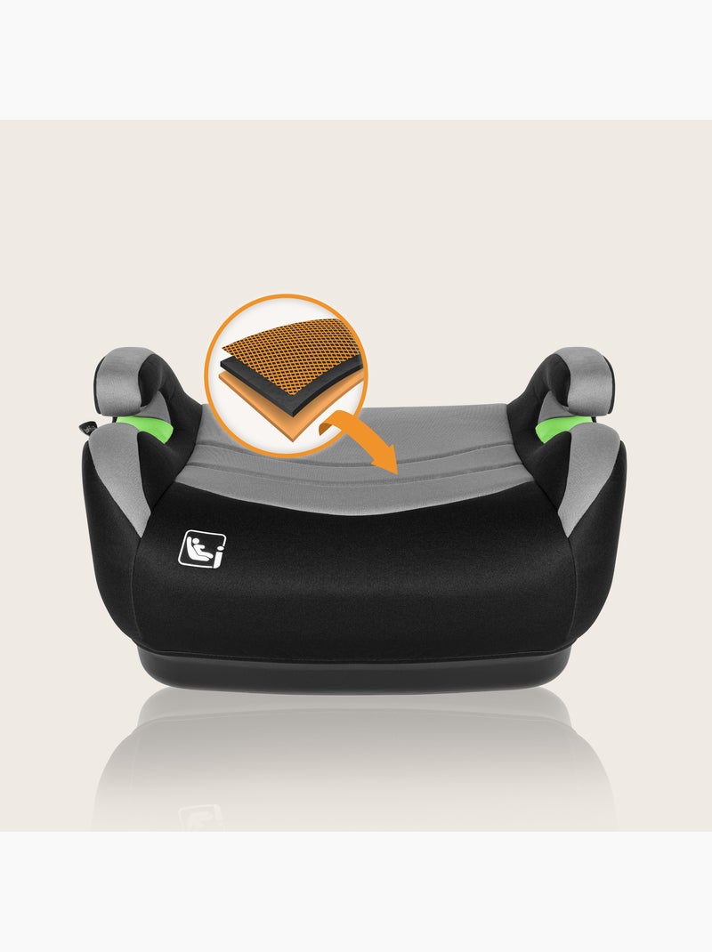 Seggiolino auto LIONELO Luuk Fix i-Size - ISOFIX - 125-150 cm - Gruppo 3 Nero - Kiabi