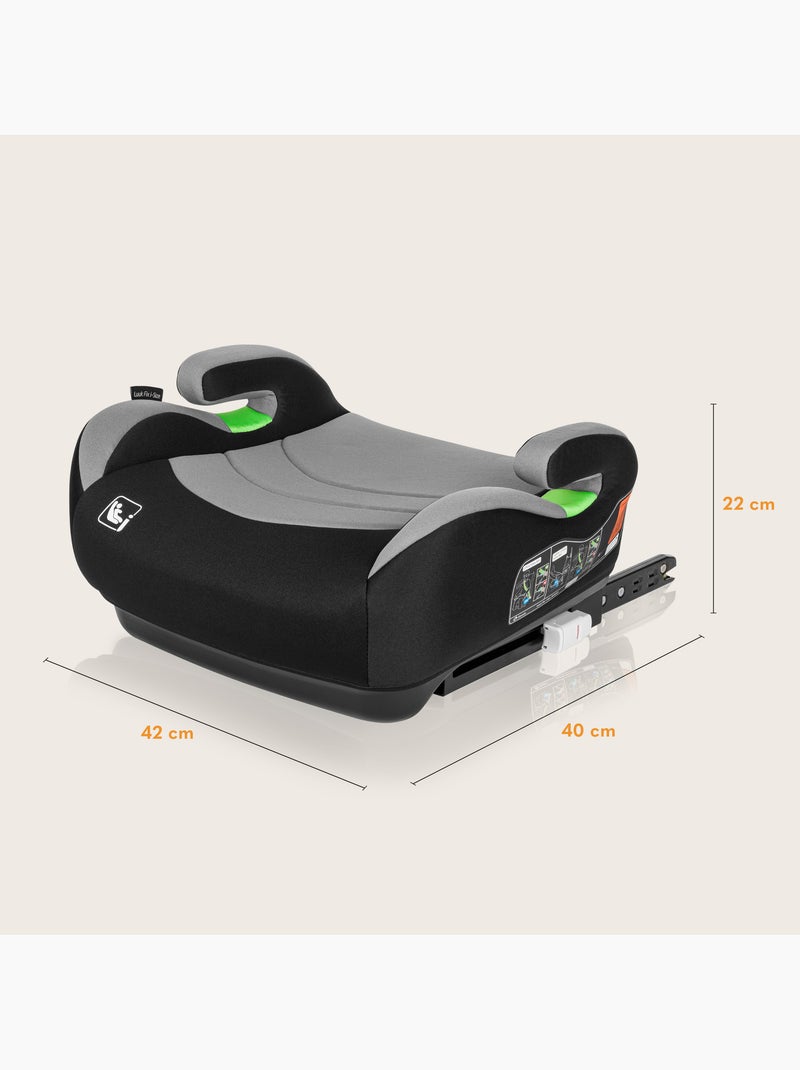 Seggiolino auto LIONELO Luuk Fix i-Size - ISOFIX - 125-150 cm - Gruppo 3 Nero - Kiabi