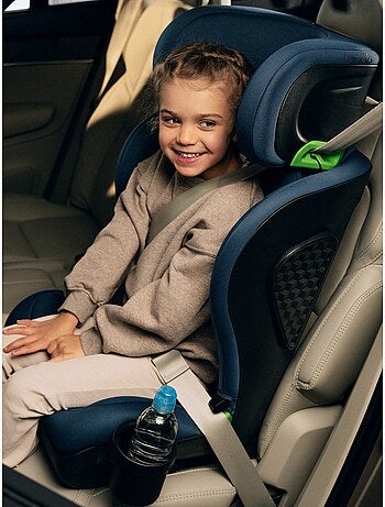 Seggiolino auto LIONELO Neal i-Size 100-150 cm - ISOFIX - Seduta larga - Portabicchieri - Reclinabil