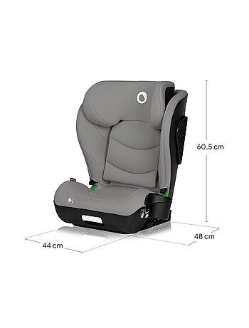 Seggiolino auto LIONELO Neal i-Size 100-150 cm - ISOFIX - Seduta larga - Portabicchieri - Reclinabil