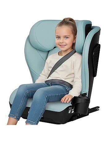 Seggiolino auto LIONELO Neal i-Size 100-150 cm - ISOFIX - Seduta larga - Portabicchieri - Reclinabil