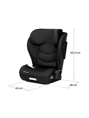 Seggiolino auto LIONELO Neal i-Size 100-150 cm - ISOFIX - Seduta larga - Portabicchieri - Reclinabil