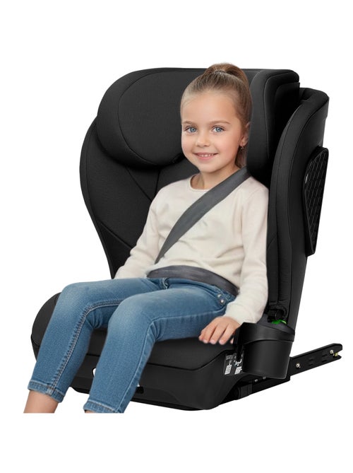 Seggiolino auto LIONELO Neal i-Size 100-150 cm - ISOFIX - Seduta larga - Portabicchieri - Reclinabil - Kiabi