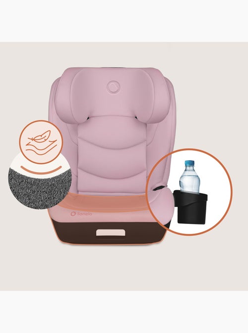 Seggiolino auto LIONELO Neal i-Size 100-150 cm - ISOFIX - Seduta larga - Portabicchieri - Reclinabil - Kiabi