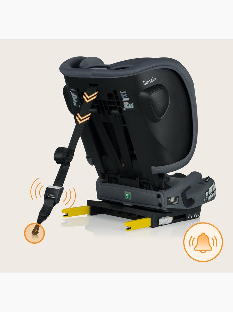 Seggiolino auto LIONELO Nelly i-Size 76-150 cm - ISOFIX - Pieghevole - Cinghia TopTether - Gruppo 1/ Grigio - Kiabi