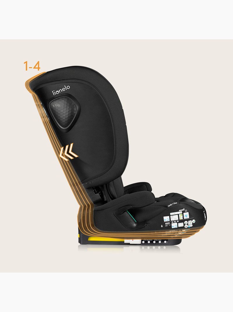 Seggiolino auto LIONELO Nelly i-Size 76-150 cm - ISOFIX - Pieghevole - Cinghia TopTether - Gruppo 1/ Nero - Kiabi