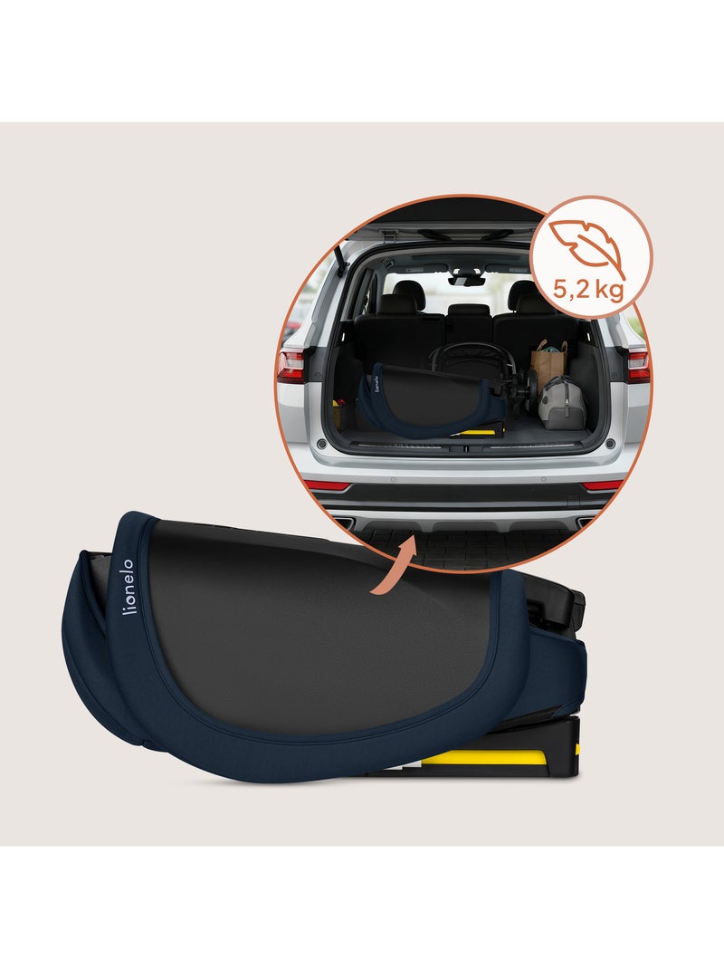 Seggiolino auto LIONELO Orin i-Size 100-150 cm - ISOFIX - Pieghevole - Leggero - Gruppo 2/3 Blu - Kiabi