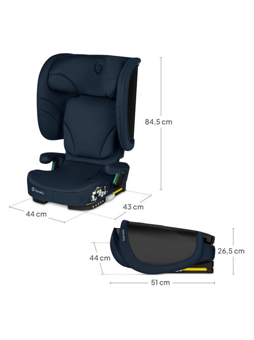 Seggiolino auto LIONELO Orin i-Size 100-150 cm - ISOFIX - Pieghevole - Leggero - Gruppo 2/3 - Kiabi