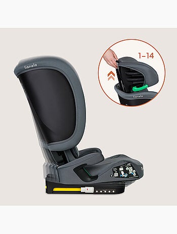 Seggiolino auto LIONELO Orin i-Size 100-150 cm - ISOFIX - Pieghevole - Leggero - Gruppo 2/3