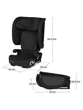 Seggiolino auto LIONELO Orin i-Size 100-150 cm - ISOFIX - Pieghevole - Leggero - Gruppo 2/3