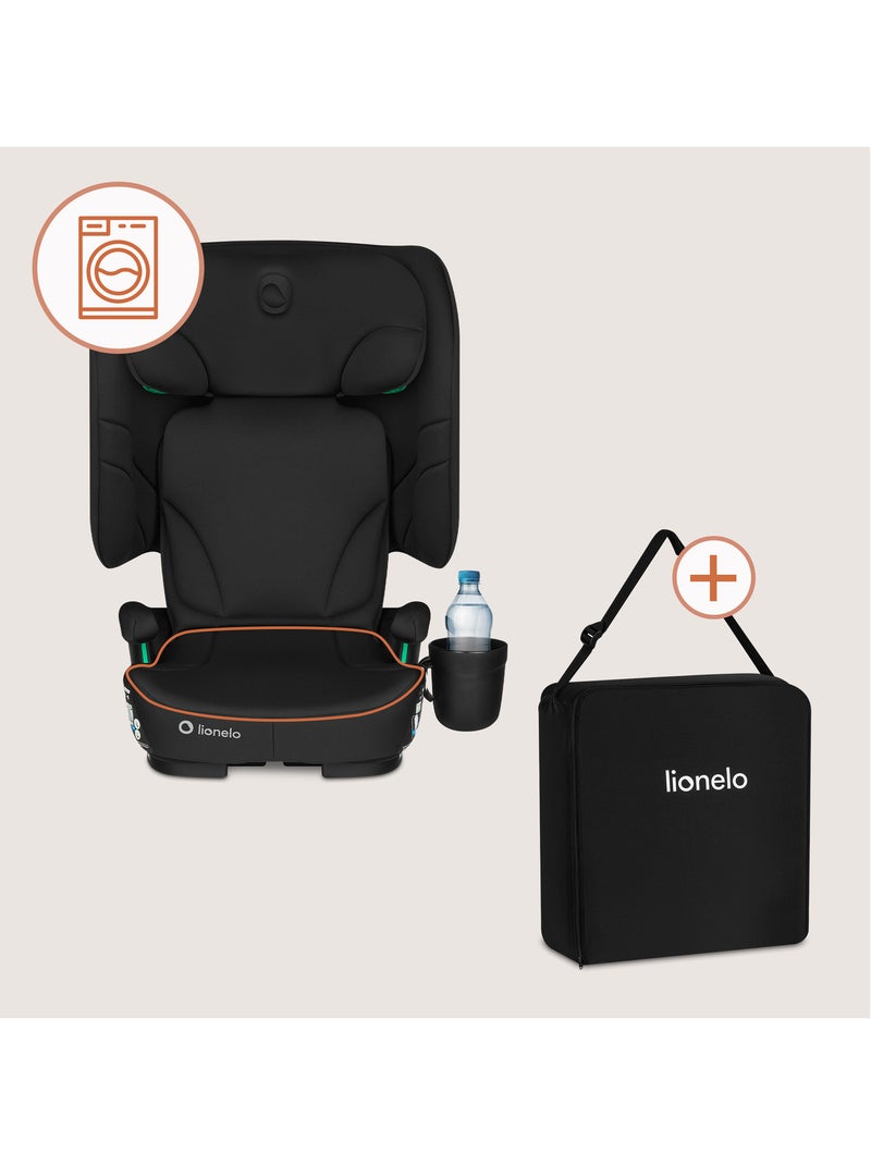 Seggiolino auto LIONELO Orin i-Size 100-150 cm - ISOFIX - Pieghevole - Leggero - Gruppo 2/3 Nero - Kiabi
