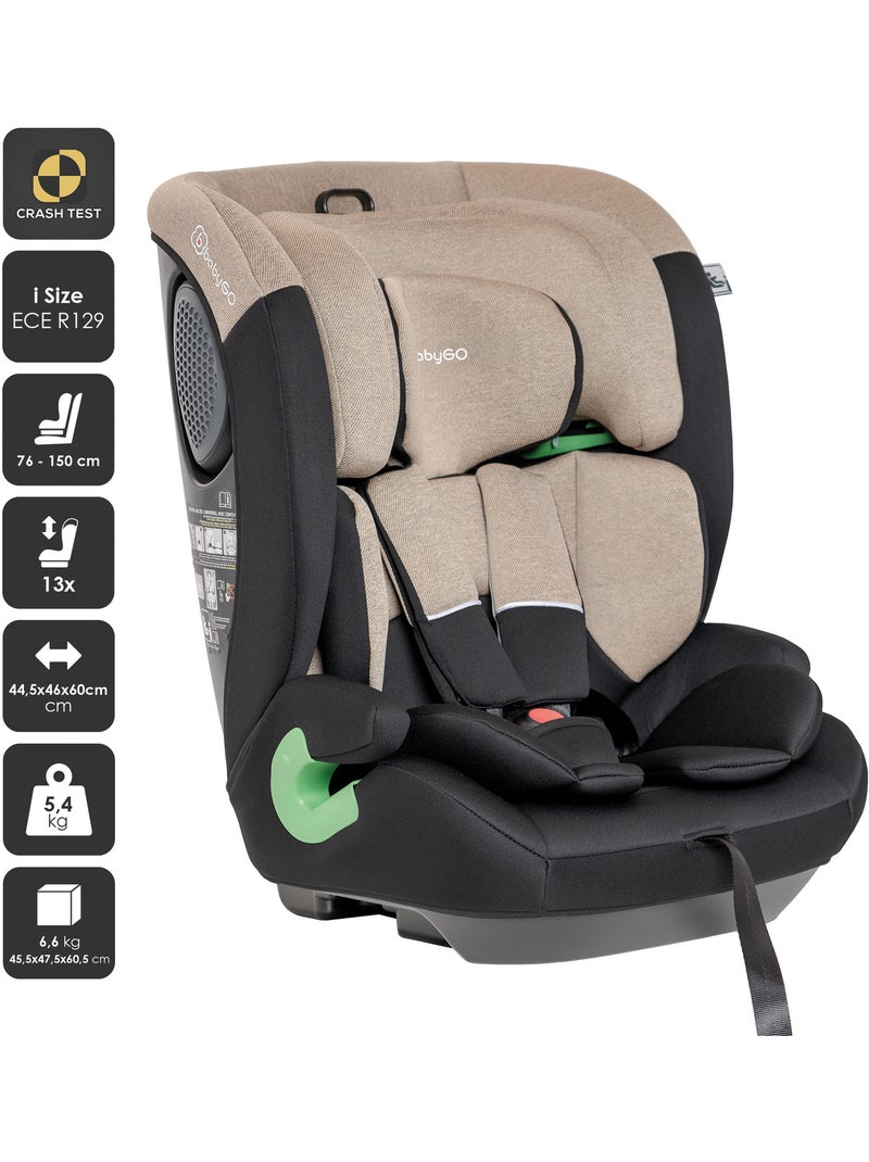 Seggiolino auto lumo - babygo Beige - Kiabi