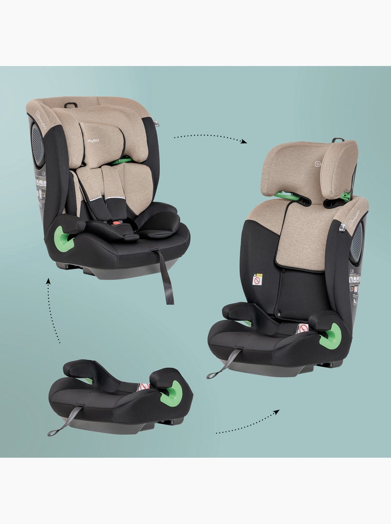 Seggiolino auto lumo - babygo Beige - Kiabi