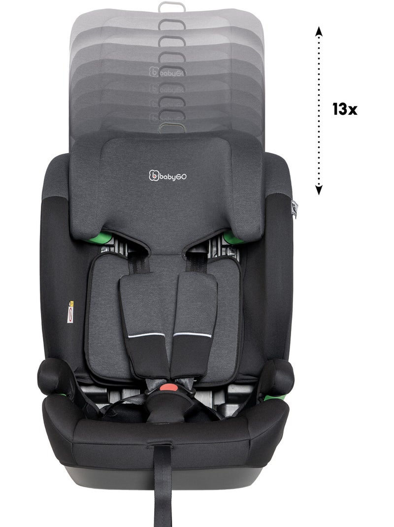Seggiolino auto lumo - babygo Grigio nero - Kiabi