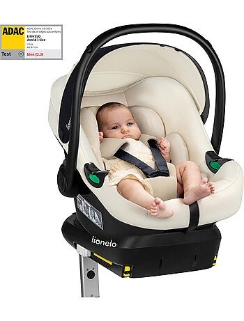 Seggiolino auto per neonati con base ISOFIX - LIONELO Astrid i-Size - Premio ADAC - Leggero - Seggio
